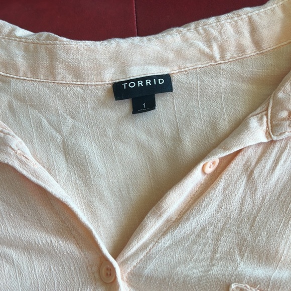 Torrid Button Down Blouse - Picture 2 of 4